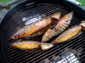 Makreller kan ryges i en grill med lg.